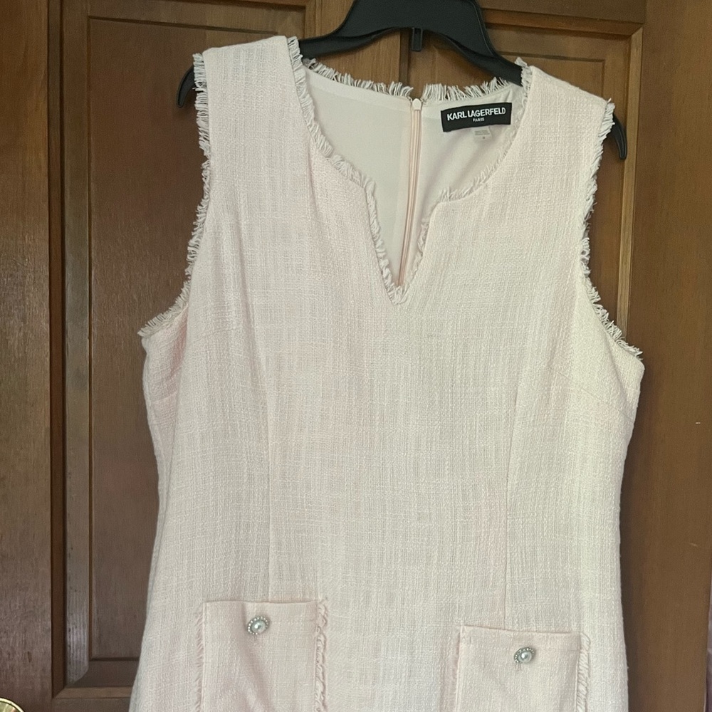 Karl Lagerfeld Pink sleeveless shift dress. Ready for any occasion!